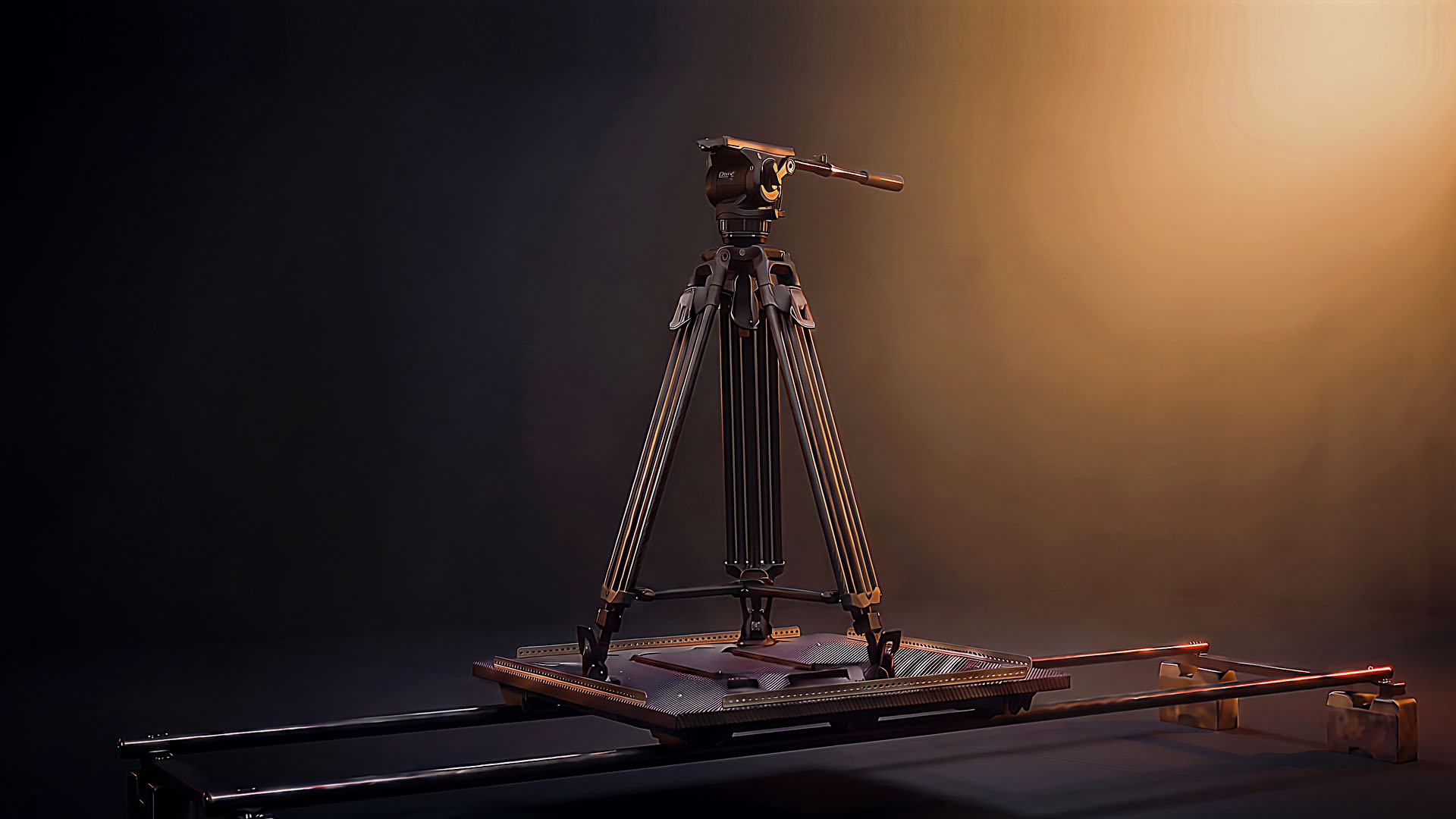 Dolly sur rail du Studio du Château présenté avec différentes possibilités de mouvement de caméra pour les tournages vidéo, publicitaires et corporatifs.